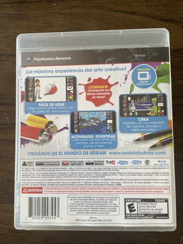 U Draw Studio Instant Artist for PS3 2010 Good Condition Complete - Picture 2 of 3