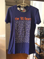 1985 Chicago Bears Blue Tapered Shirt Ladies Medium Petite New BNWT