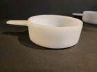 4 Glasbake Soup Bowl Handled J 2639 Milk Glass Ovenware 14oz VTG White U.S.A. — photo 7