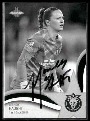 Signed 2024 Parkside NWSL #54 Mandy Haught Stars of the NWSL B&W - IP Auto
