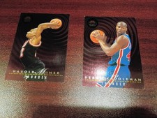 (2) 1993-94 SKYBOX Thunder & Lightning #TL2 Heat Miner/Smith #TL4 Coleman/Anders