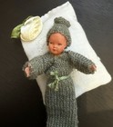 Dollhouse 1:12 Caco Baby On Pillow — photo 2