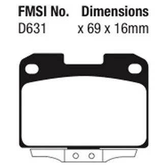 For Mitsubishi 3000GT 93-99 Brake Pads EBC Redstuff Ceramic Low Dust Ceramic Foto 2 de 3