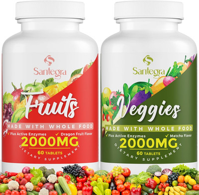2000 MG Fruit and Veggies Supplement, 35+ Fruits and Vegetables for Daily Variet