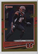 2020 Panini Donruss Press Proof Gold 5/50 Geno Atkins #68 4f5