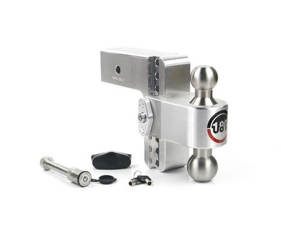 Weigh Safe LTB63KA Aluminum Adjustable Drop Hitch 6'' for 3'' Receiver