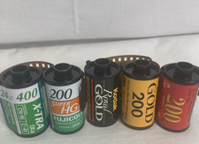 Fujifilm Kodak Seattle Mixed 35mm Color Film 5 Rolls May be Expired