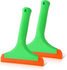 2PCS Small Silicone Window Squeegee, Car Windshield Water Blade Squeegee, 5.9In
