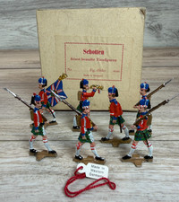 Zinnfiguren Schotten Flat Scottish Infantry Tin Soldiers 4219 Boxed Set German