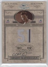 2004 Donruss Timeless Treasures Award Materials Number 17/51 Randy Johnson 0v1
