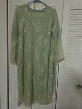 pakistani shalwar kameez stitched Chiffon Heavy Thread Embroidery Eid Party Wear
