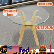 Stable Table Base 28-inch Golden Metal Desk Legs 100 kg Load-Bearing Capacity
