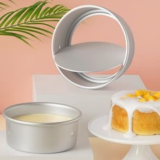 4/5/6/7/8Inch Round Cake Pan Tin Baking Mold Mould Removable Bottom Loose Base