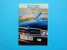 Prospekt / Katalog / Broschüre - Mercedes R107 - 300 SL, 420 SL, 500SL - 05/86