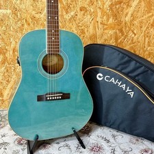 Epiphone EJ-45S/LB J-45 Akustikgitarre Blue Metallic Double OS1 TransAcoustic