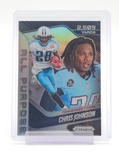 CHRIS JOHNSON 2025 PRIZM ALL PURPOSE SILVER #17 TENNESSEE TITANS FOOTBALL Q5384