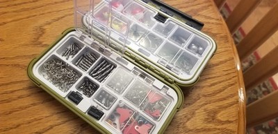 Fishing Tackle Box Kit w/ Hooks Sinkers Swivels Lures Beginner Set - 255pcs
