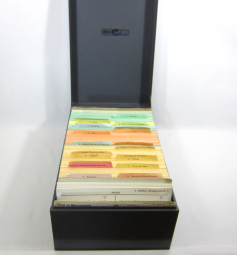 US Army Navy USAF 1969 Vietnam Era Armed Forces Recipe Index Cards Military Box