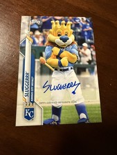 2020 Topps Opening Day Mascot SLUGGERRR Autograph Auto Kansas City KC Royals