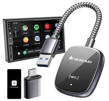 Android Auto Wireless Adapter, NFC Tech, Ultra-Durable Wire, Latency-Free 2...