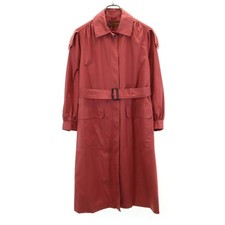 Used YVES SAINT LAURENT 80s 90s Old Stainless collar coat T9 Red series Women