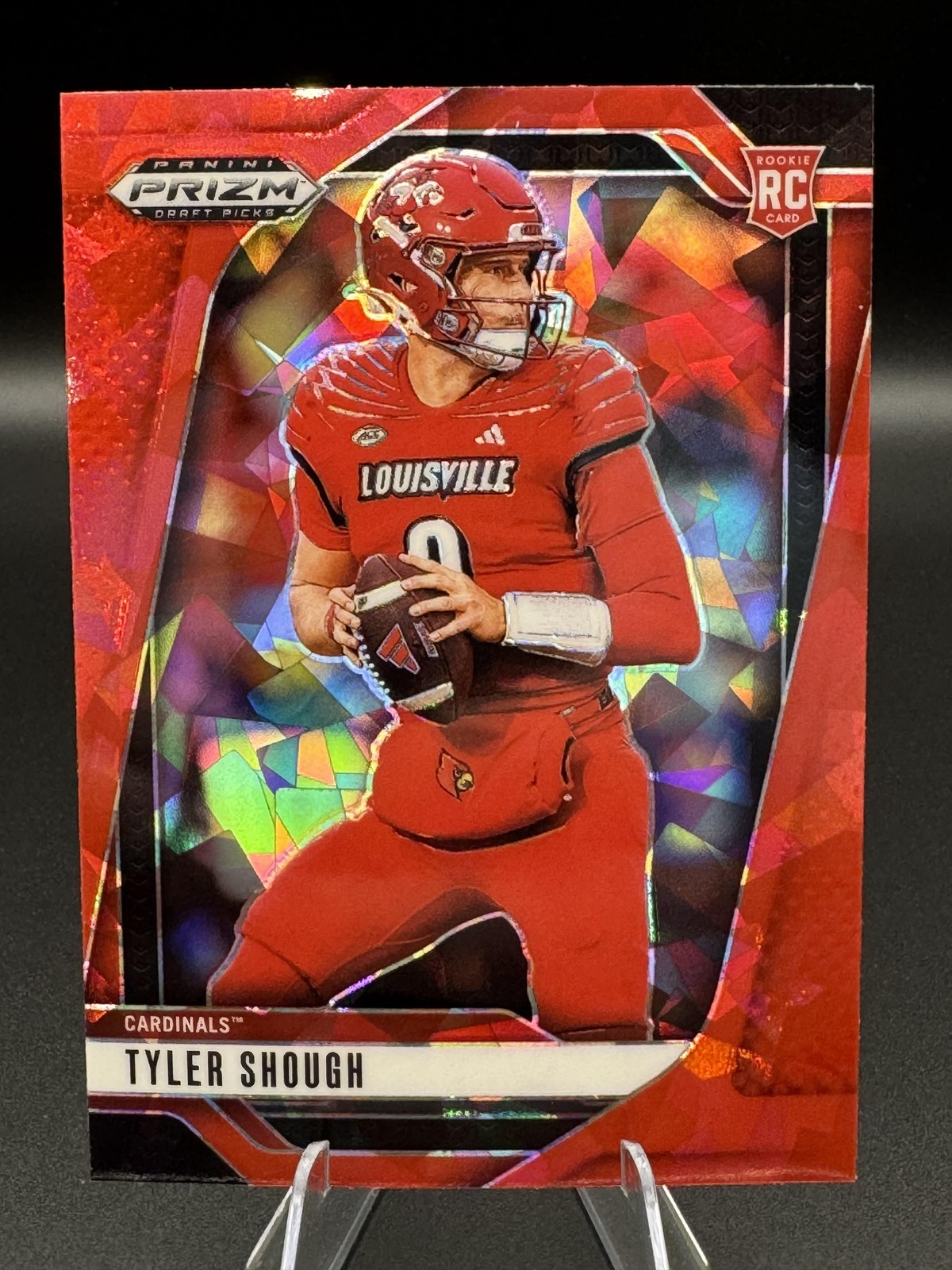2025 Panini Prizm Draft Picks #49 Tyler Shough Red Ice