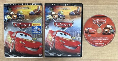 Cars Full Screen DVD Disney Pixar with Slipcover Paul Newman Owen Wilson (Used)