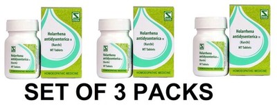 WSI Holarrhena antidysenterica 1X Homeopathic Tablets  Diarrhoea Support- 3 Pack