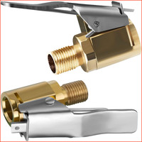 Autoventil Hebelstecker 8Mm Messing ReifenfüLlnippel 2 StüCk FüR Luftpumpe