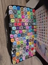 Brand New Aedaga 120 Colours Dual Tip Alcohol Markers Set with Smart App
