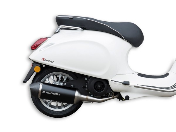 Auspuff -MALOSSI RX Black- Vespa Primavera, Sprint 3V I.E.125-150Ccm He/Iget-image