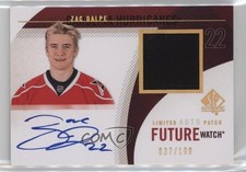 2010-11 SP Authentic Future Watch Limited 37/100 Zac Dalpe #297 Patch Auto 3y4