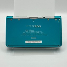 Nintendo 3DS region free Aqua Blue console / Charger / SD card /