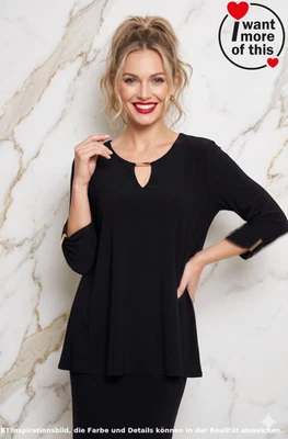 Designer Joseph Ribkoff · Kleid Dress · Viscosejersey · UK 14 DE 40 · Black - Bild 1 von 4