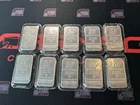 New Listing(10) Bar Lot Vintage 1 Troy Oz .999 Fine Silver National Refiners Sealed 10oz