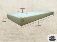 5"x40"x72" Foam Sheet Cushion Replacement Upholstery