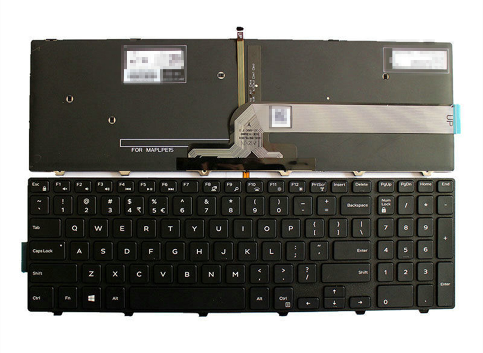 New Backlit Laptop Keyboard Dell Inspiron 15 3000 Series 3551 3558