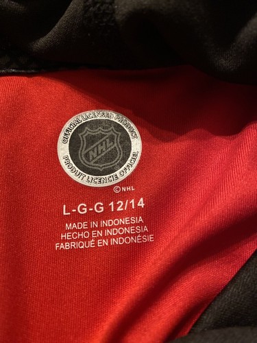 Boys Large L Lrg Chicago Blackhawks Hockey Dry Wick Hoodie Shirt New With Tags - Picture 11 of 11