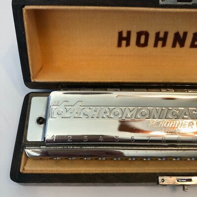 Harmonica Hohner 64 Chromonica Key of C 4 Octaves+Hard Case