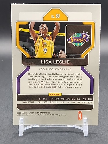 Lisa Leslie - 2022 WNBA Prizm - Base Set #60 - Los Angeles Sparks - Picture 2 of 2