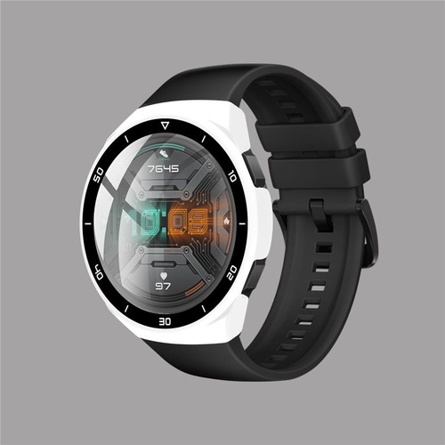 Tempered Glass Cover Bumper Shell Screen Protector Frame For Huawei Watch GT 2E - Photo 12 sur 15