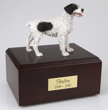 Brittany Black Pet Funeral Cremation Urn Available in 3 Diff Colors  4 Sizes