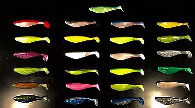 6 Sassy Shad Paddle Tail Swimbait Lures for Stripers, Saltwater - Top  Quality 