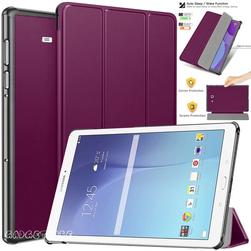 Magnetic Flip Leather Smart Stand Case Cover For Samsung Galaxy Tab E 9.6" 2015 - Picture 11 of 15