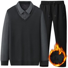 Mens Sweatsuits 2 Piece Tracksuit Sets Casual Pants Jogging Suits