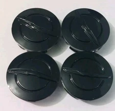 (4) 2011-2020 Chrysler 200 300 Gloss Black Wheel Center Caps 63mm Set Of 4 