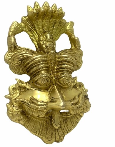 Mahakal BRASS Evil Eye Nazar Battu Kirti Mukha scary head for Wall ganesha GIFT - Picture 43 of 43