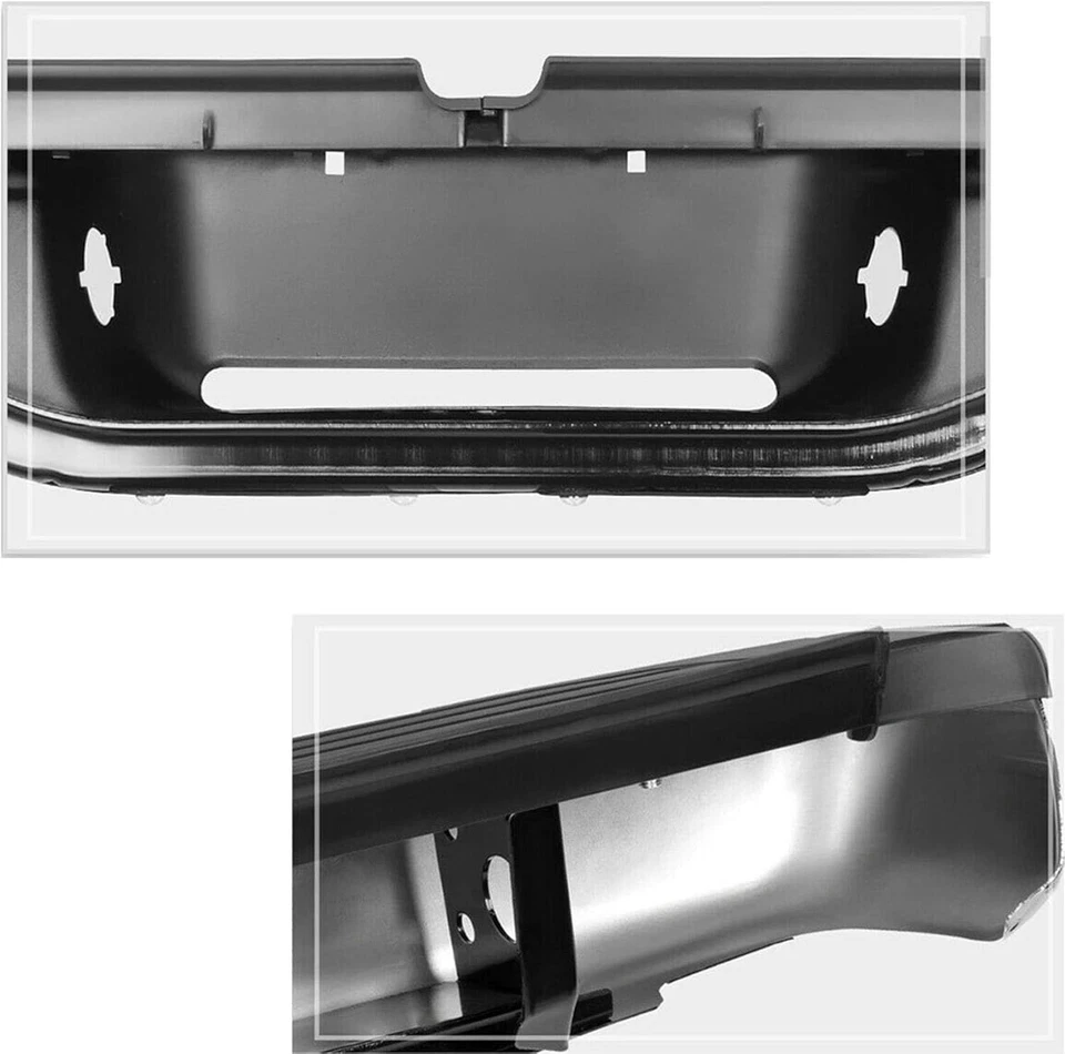 Nuevo kit de montaje de parachoques trasero de acero negro para camioneta Toyota Tacoma 1995-2004 Foto 3 de 4