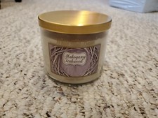 Bath  Body Works White Barn 3-Wick Candle in Mahogany Teakwood