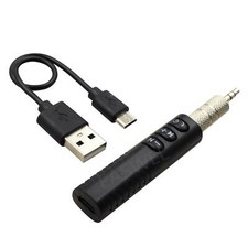 Mini Wireless Bluetooth Car Kit AUX Jack Audio Receiver Handsfree 3.5mm Adapter